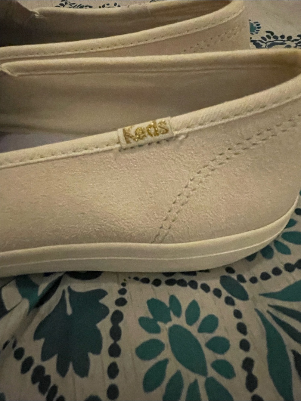 Keds Women's Slip-On Perforated Casual Sneakers in Cream sz 9 - Picture 9 of 9